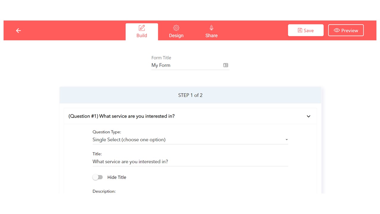 screenshot of LeadGen App